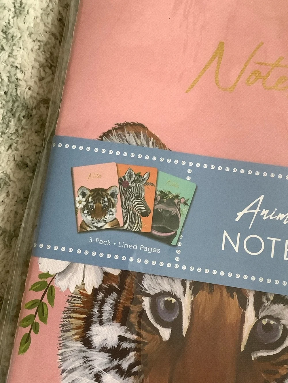 Animal Babies Journal Notebook Trio 3pack lined NWT by OCS Designs 5.75”x8.25”